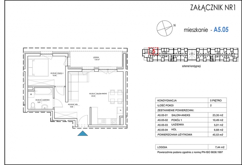 Apartament nr. A5.05